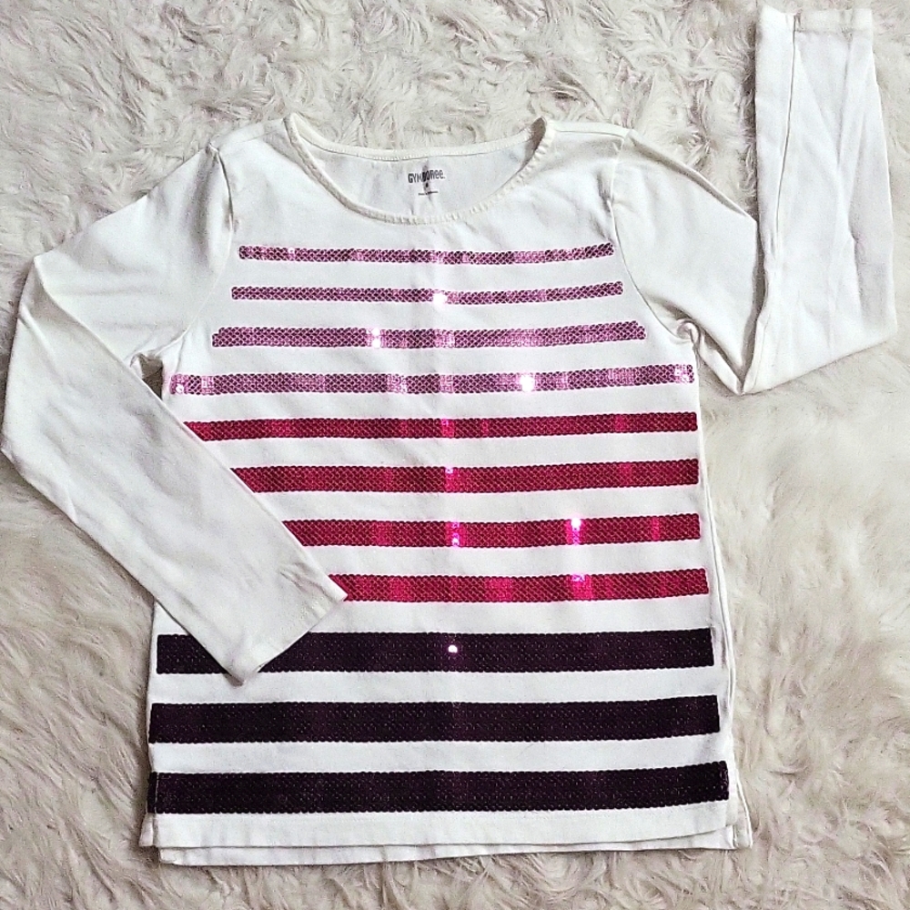 NWOT GYMBOREE Girl's sequined long sleeve shirt size 8